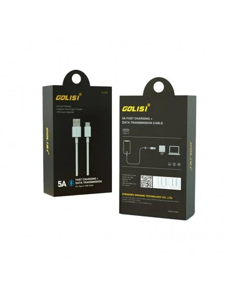 Golisi 3A Micro USB & 5A Type-C Data Transmission Cable