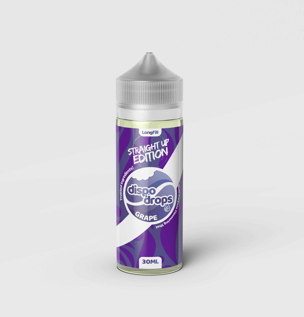 Dispo Drops Straight Up 120ml Longfill | 30ml Freebase Flavour Shot