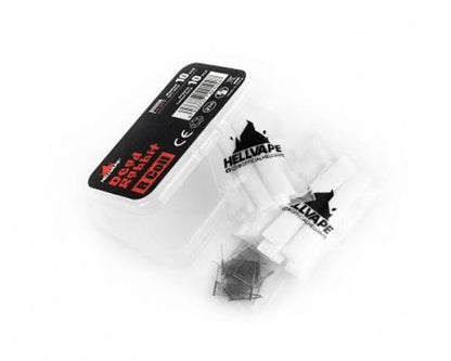 Hellvape Dead Rabbit R 0.2 ohm replacement mesh coil 10 pack with cotton strips in clear storage case
