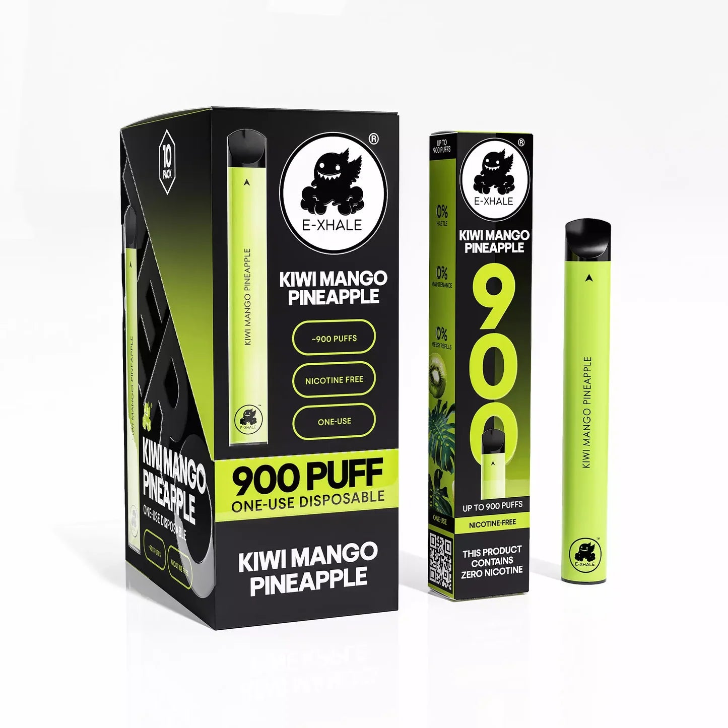 E-xhale Kiwi Mango Pineapple 0% Nic