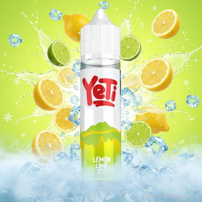 Yeti Lemon Lime Ice vape juice bottle on a white background