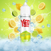 Yeti Lemon Lime Ice vape juice bottle on a white background