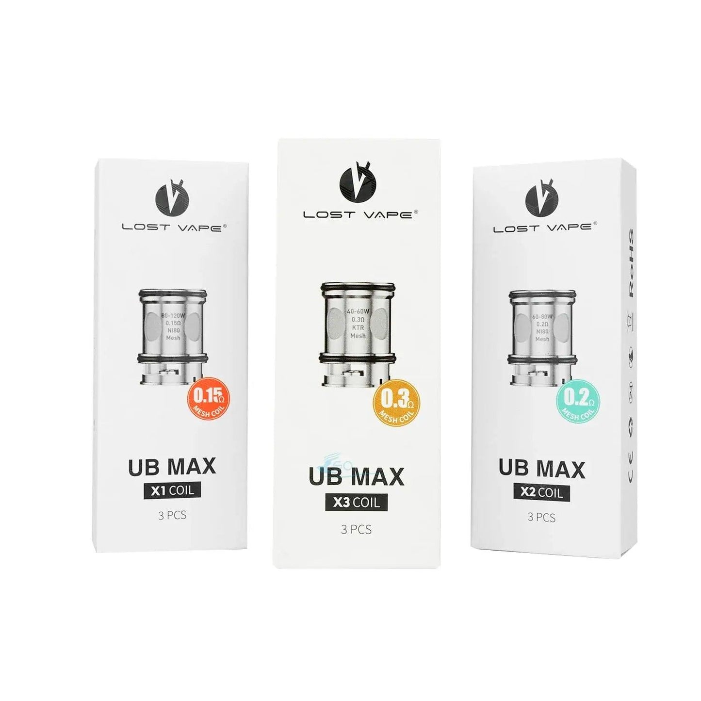 Lost Vape UB Max X Series Replacement Coils (EOR)