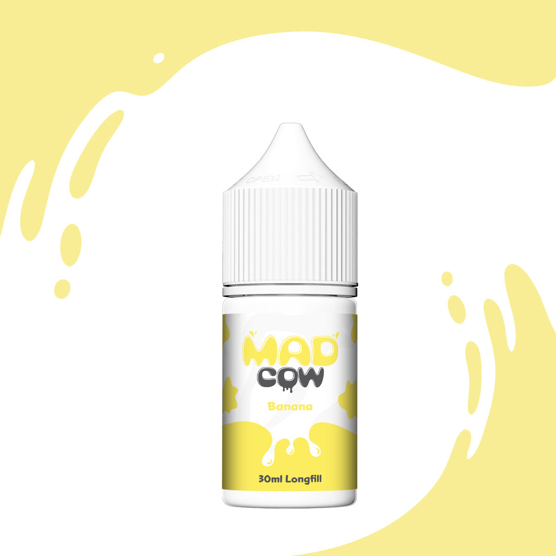 Mad Cow Banana Milkshake 30ml Salt MTL longfill flavour shot