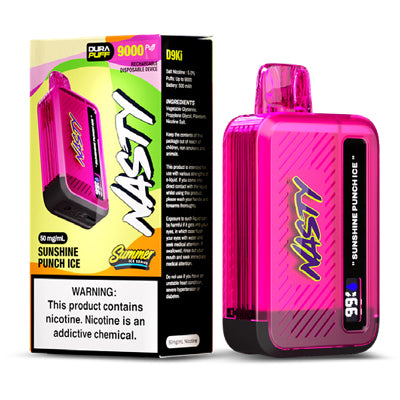 Nasty Bar 9000 D9Ki Sunshine Punch Ice Disposable Vape 50mg