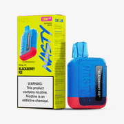 Blue vape with yellow box
Nasty Bar DX1.2K disposable vape in blue flavor with yellow product box
