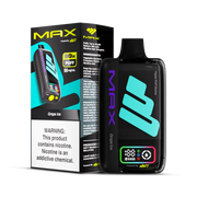 Nasty Bar Max 30K disposable vape in aqua-blue color with packaging