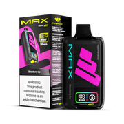 Nasty Bar Max 30K disposable vape in pink and purple color with box display