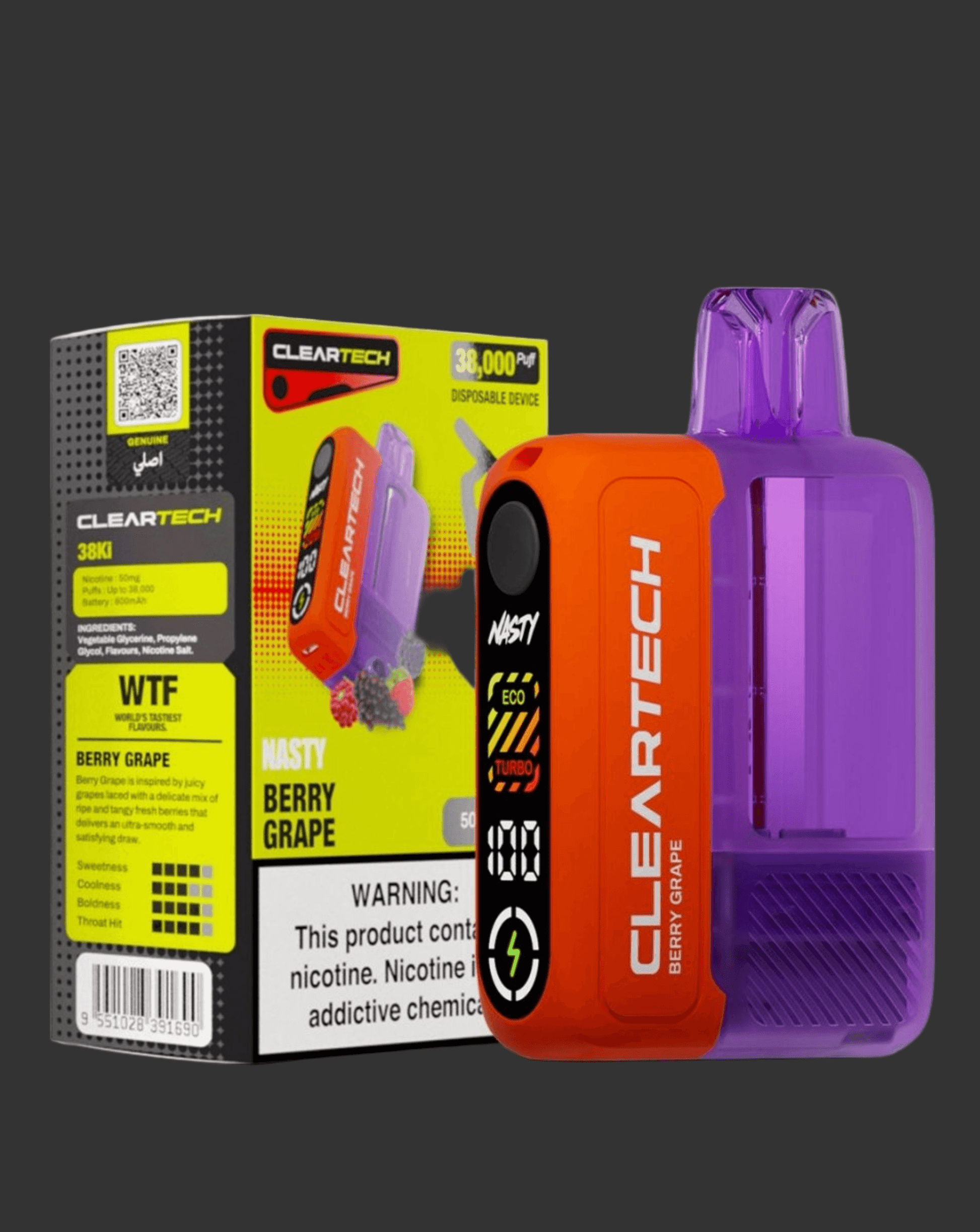 Nasty ClearTech 38K Disposable Vape 50mg 38000 Puffs South Africa