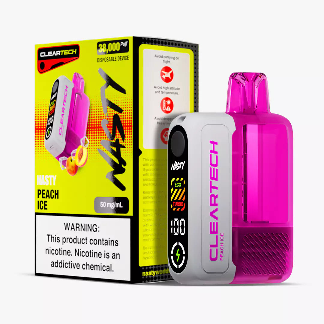 Nasty ClearTech 38K Peach Ice 50mg Disposable Vape South Africa