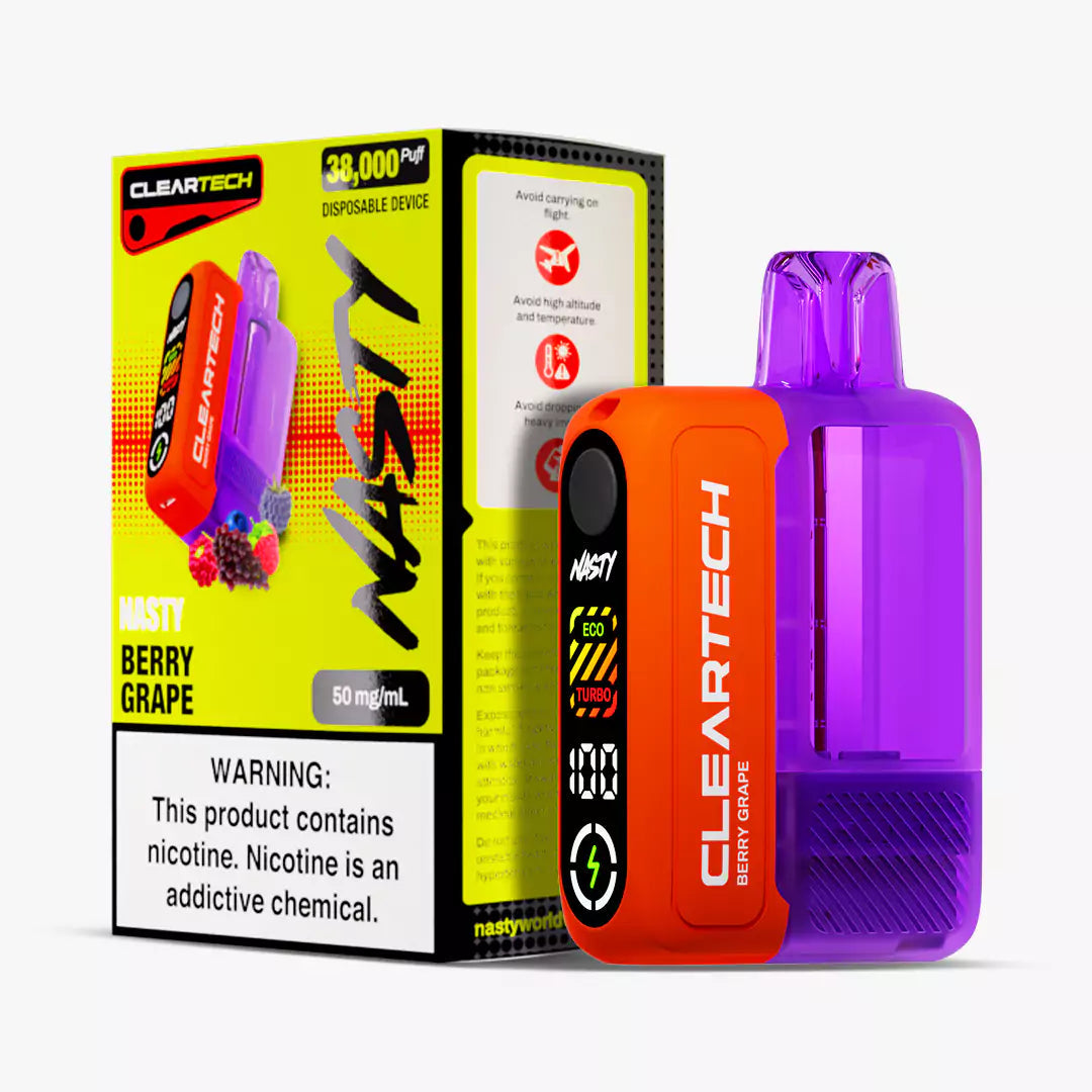 Nasty ClearTech 38Ki Berry Grape 50mg disposable vape