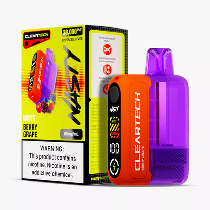 Nasty ClearTech 38Ki Berry Grape 50mg disposable vape