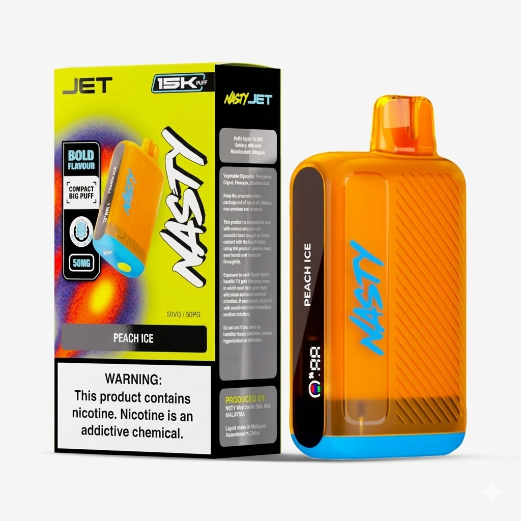 Nasty Jet 15Ki Peach Ice Disposable Vape 50mg