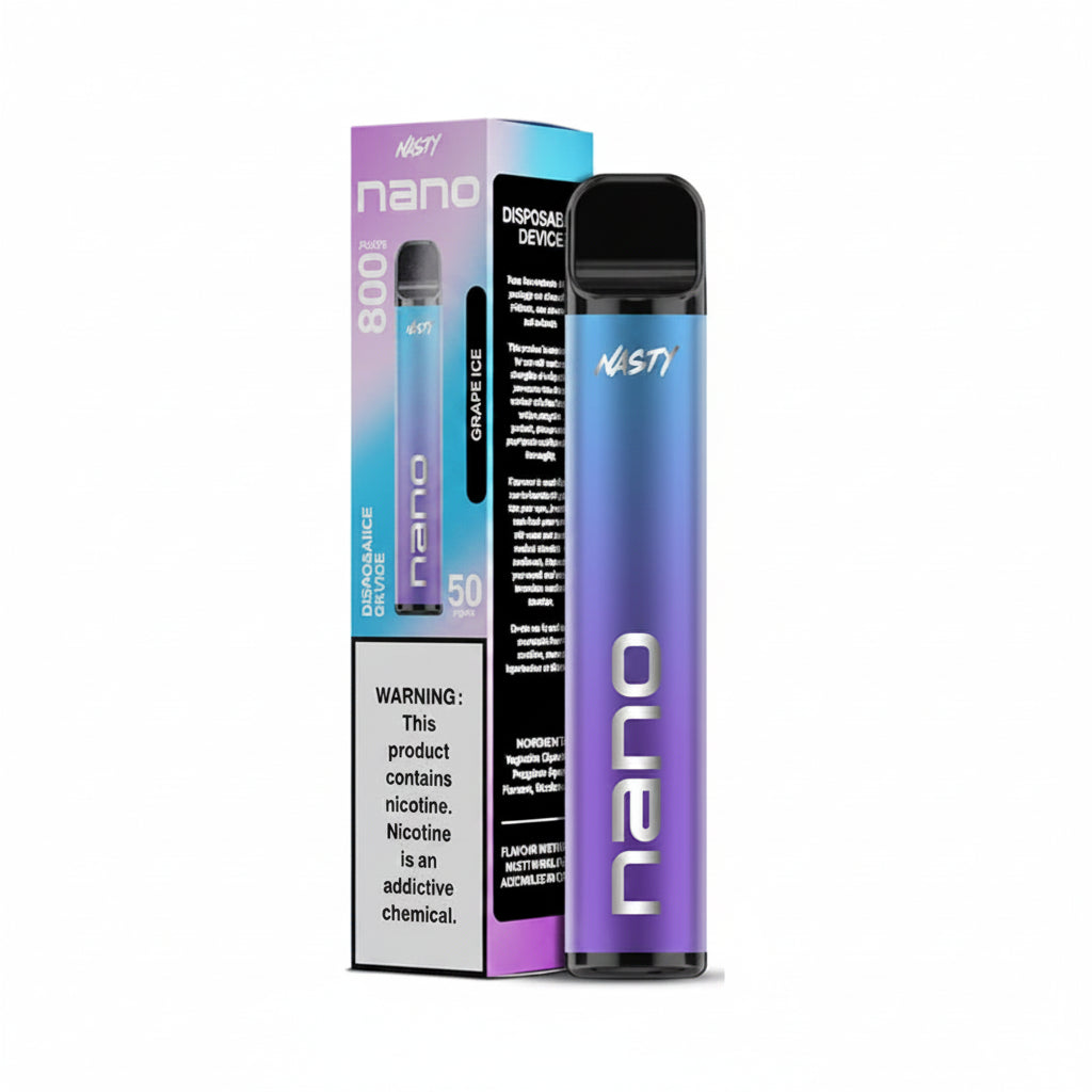 Nasty Nano 800 Grape Ice Disposable Vape 50mg