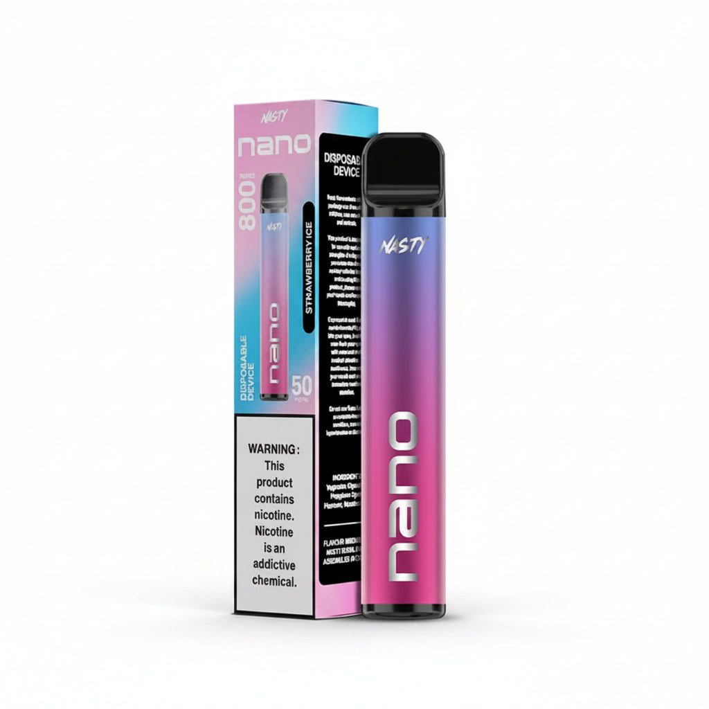 Nasty Nano 800 Strawberry Ice Disposable Vape 50mg