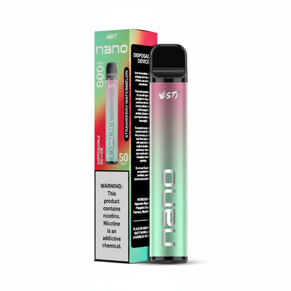 Nasty Nano 800 Strawberry Watermelon Disposable Vape 50mg