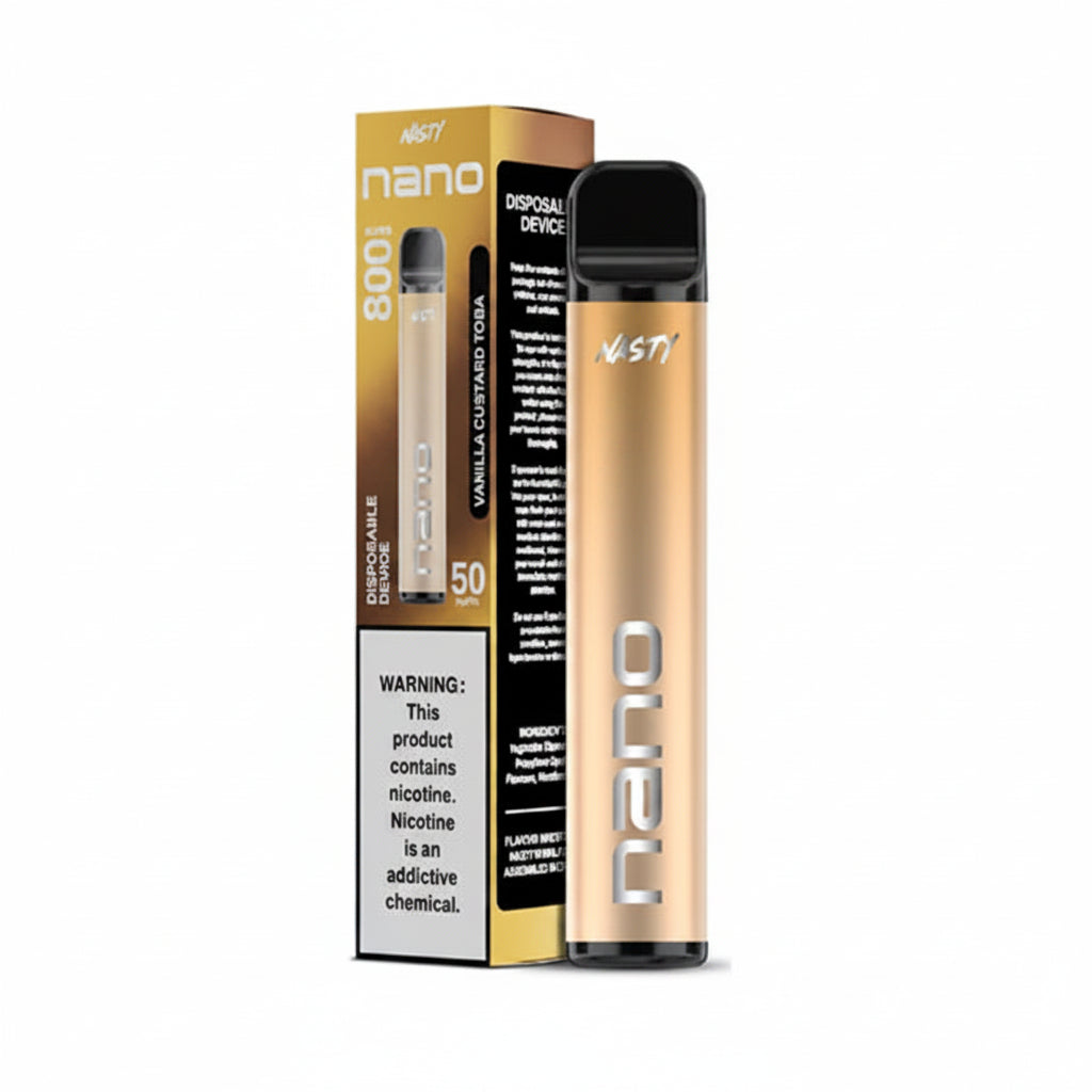 Nasty Nano 800 Vanilla Custard Disposable Vape 50mg