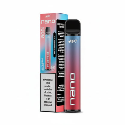 Nasty Nano 800 Watermelon Ice Disposable Vape 50mg
