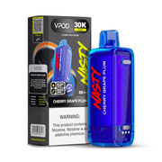 NASTY VERSA Hybrid Pod - Blue Nasty vape device with packaging on a white background