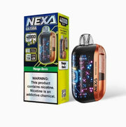 Nexa 40000 disposable vape in gold and black color with packaging