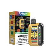 Oxbar GPrime 25K disposable vape – black white variant – rechargeable 25,000 puff device