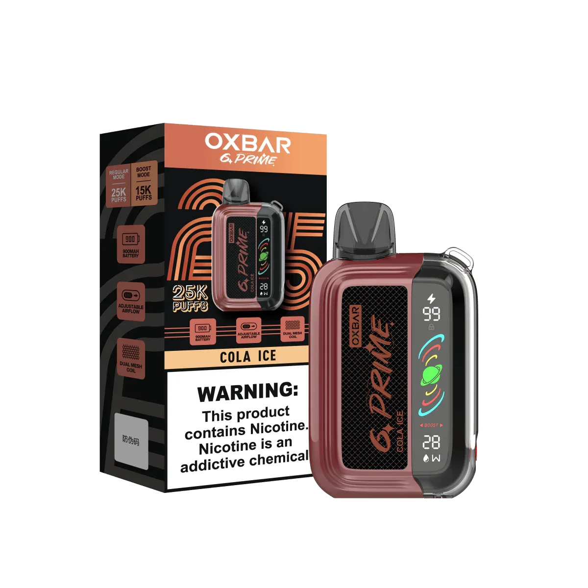 Oxbar GPrime 25K Disposable Vape - 25000 Puffs | South Africa - Coffee and Vape Shop South Africa