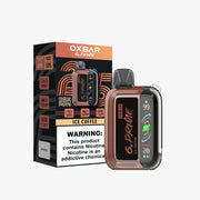 Oxbar GPrime 25K vape – orange brown flavor edition – 25,000 puff rechargeable disposable