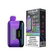 Oxbar Gturbo 36K disposable vape in purple color with branded box