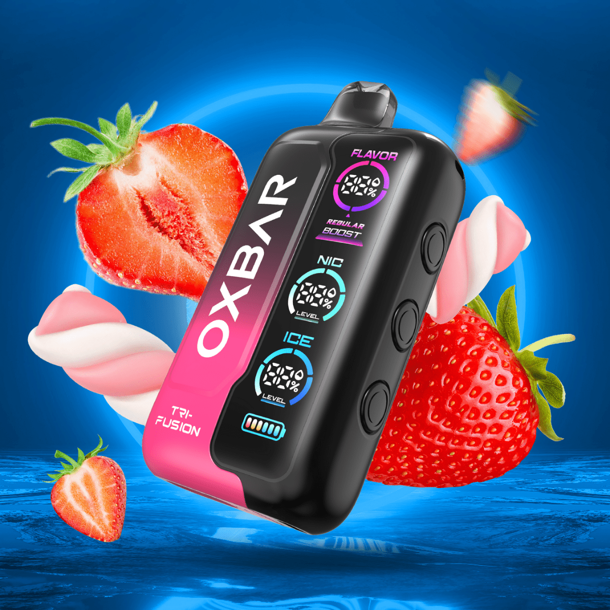 Oxbar-Tri-Fusion Strawberry Marshmellow