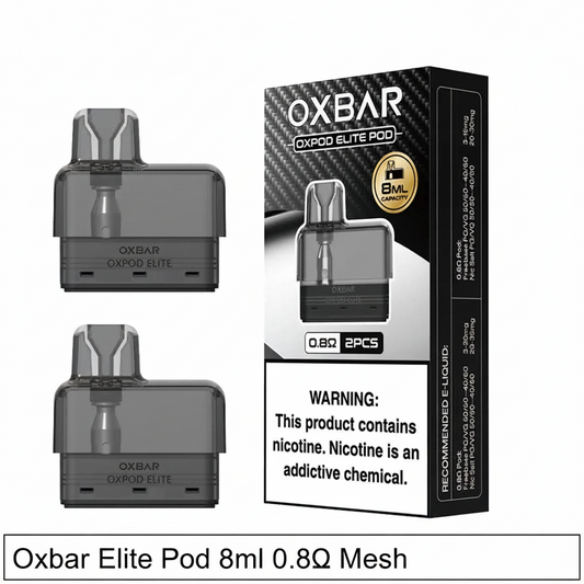 Oxbar Elite Pod 8ml 0.8Ω Mesh - Coffee and Vape Shop South Africa
