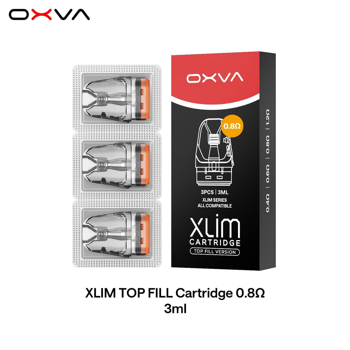 OXVA XLIM V3 Top Fill 3ml Replacement Pod 0.8 Ohm