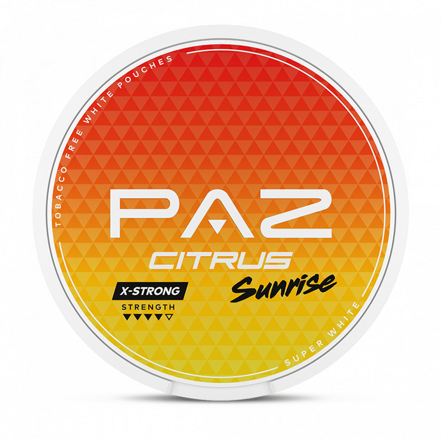 PAZ X-Strong Citrus Sunrise 10mg nicotine pouches