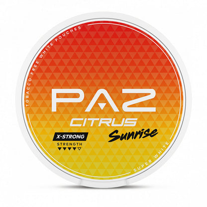 PAZ X-Strong Citrus Sunrise 10mg nicotine pouches