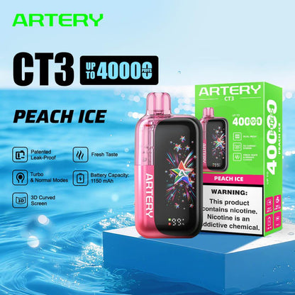 Artery CT3 40K Disposable Vape | Dual Mesh & Smart Screen