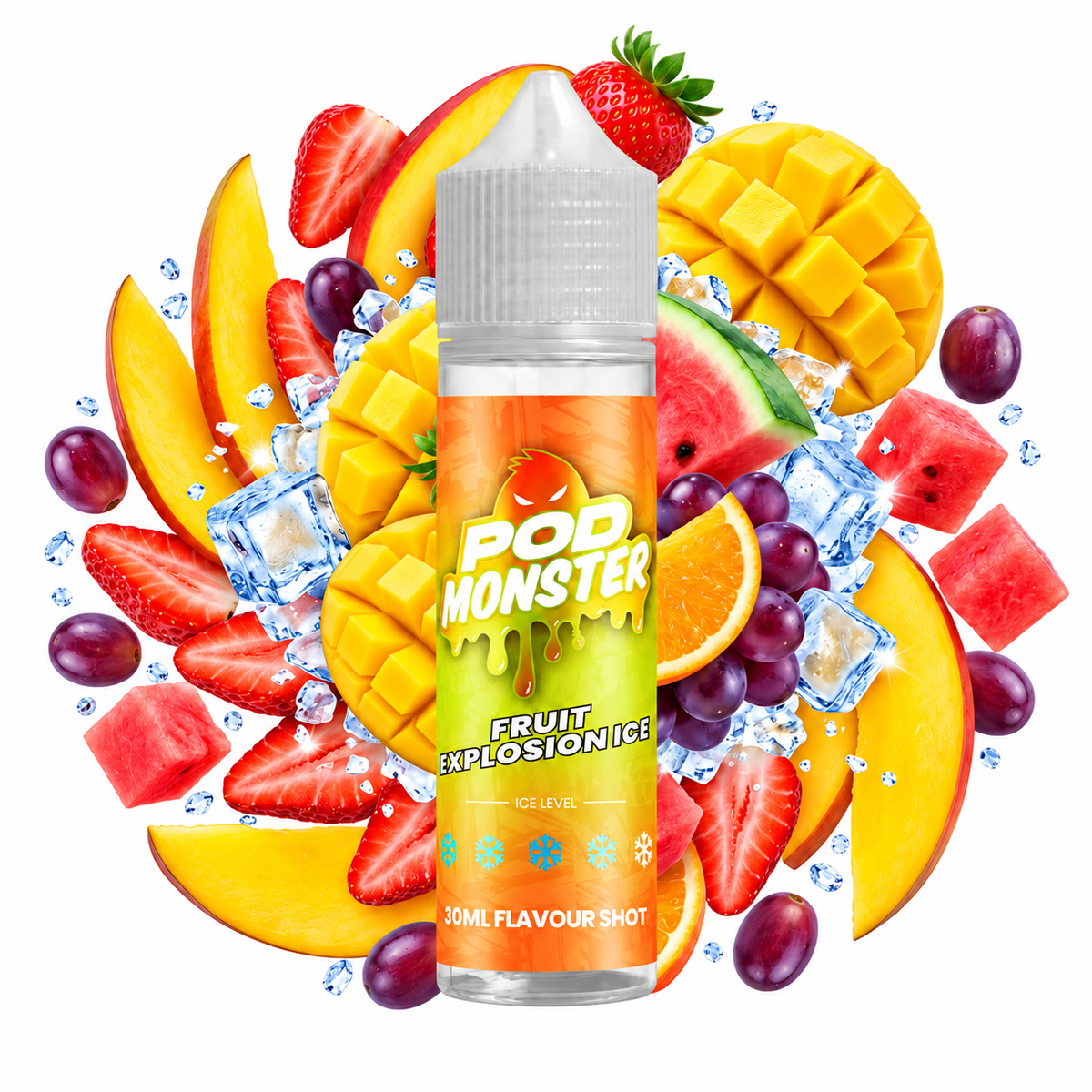 Pod Monster Fruit Explosion Ice 60ml longfill flavour shot