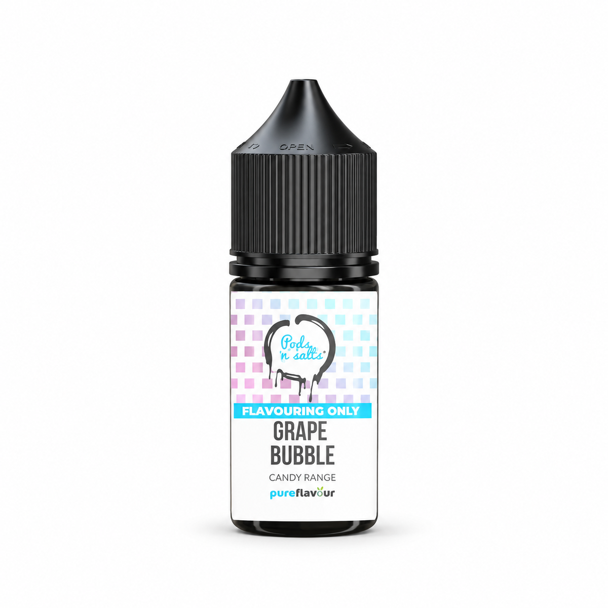 Pods n Salts 30ml Grape Bubble longfill flavour shot