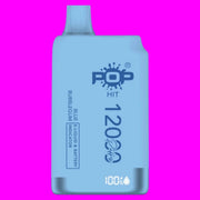 Pop Hit 12000 vape – sky blue edition – long-lasting rechargeable 12K puff disposable