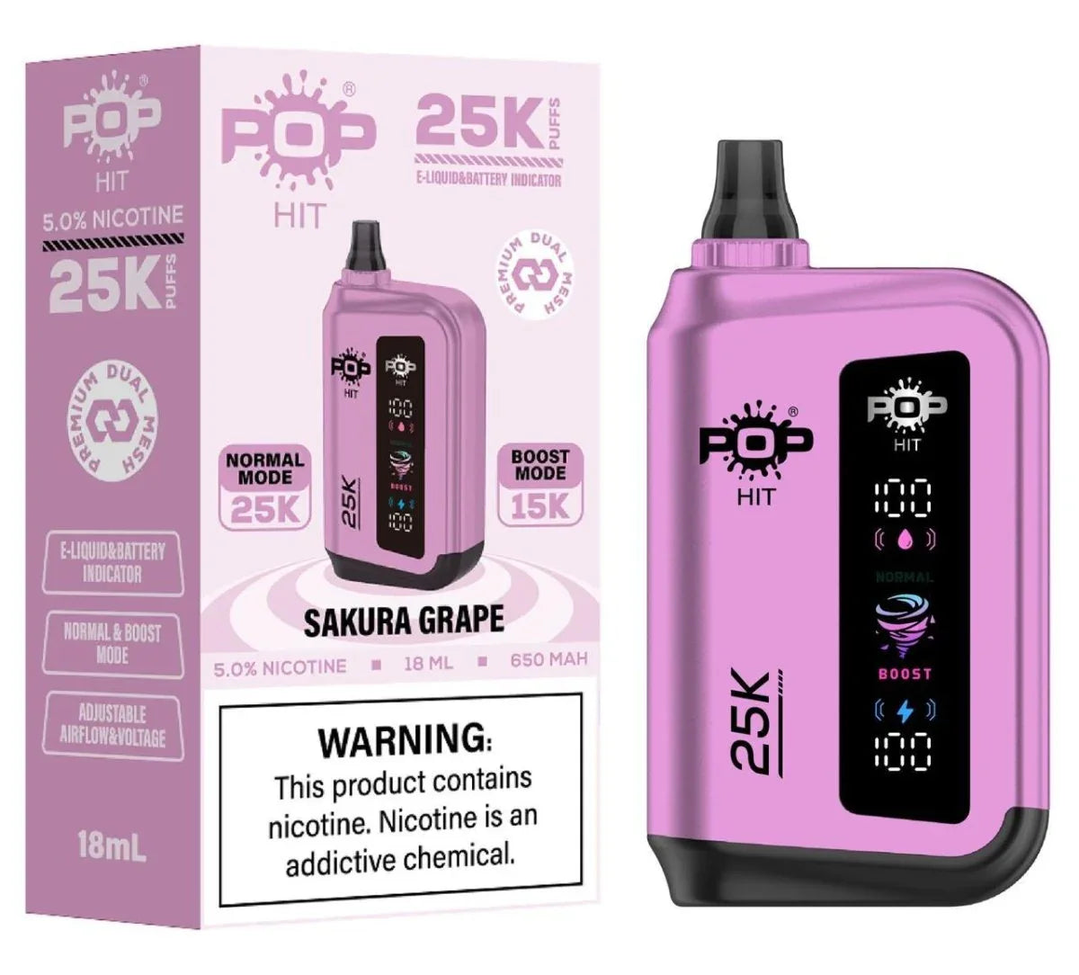 Pop Hit 25K Disposable Vape – Dual Mode - Coffee and Vape Shop South Africa