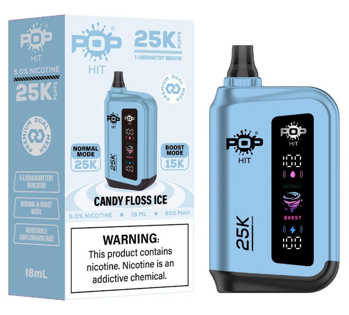 POP HIT 25K Disposable Vape – Dual Mode