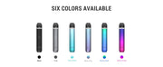 SMOK vape kits in multiple colors displayed in a row on white background