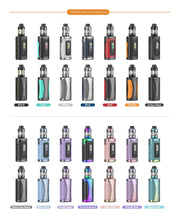 SMOK Morph 3 230W Starter Kit vape devices in different color options arranged in rows
