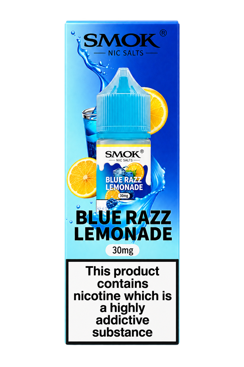 SMOK Nic Salt Blue Razz Lemonade 30mg for Novo GO combo