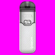 SMOK Nord GT Kit in white and silver tone with pink background
