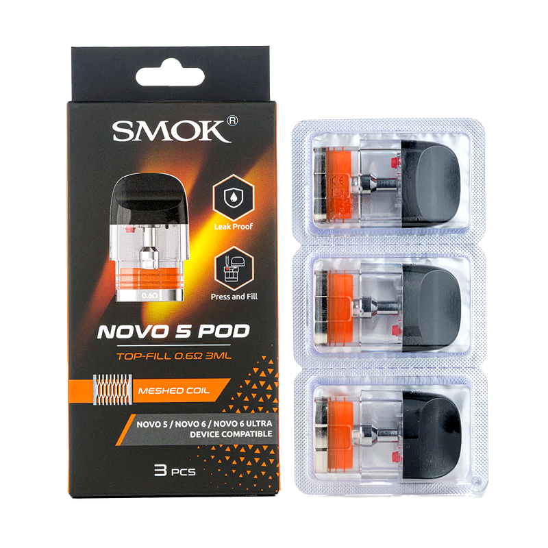 SMOK Novo 5 Meshed 0.6 Ohm 3ml Replacement Pod
