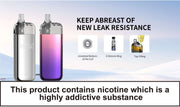 SMOK Tech 247 Pod System Kit promotional banner highlighting features and color options