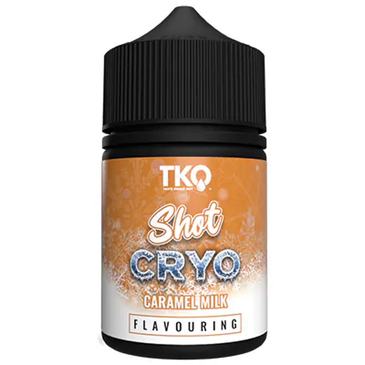 TKO Cryo Caramel Milk 60ml MTL Salt Longfill flavour shot – white background