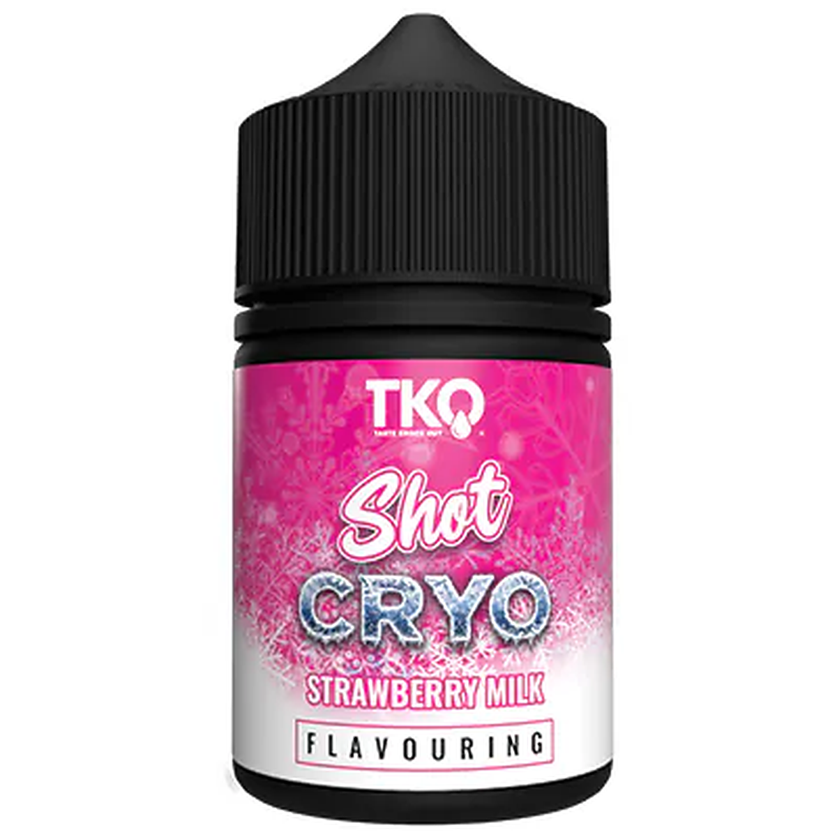 TKO Cryo Strawberry Milk 60ml MTL Salt Longfill flavour shot – white background