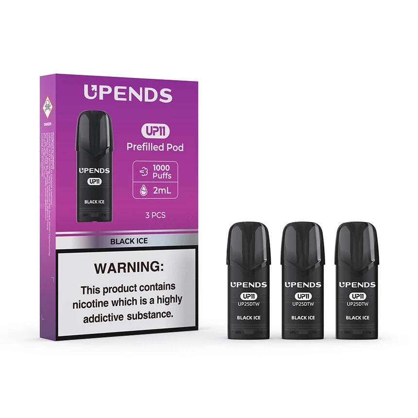 UPENDS UP11 Replacement Pods 3 Pack Black Ice 50MG