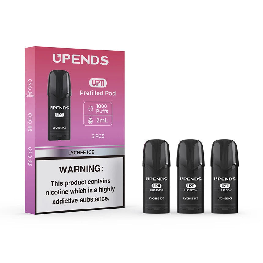 UPENDS UP11 Replacement Pods 3 Pack Lychee Ice 50MG