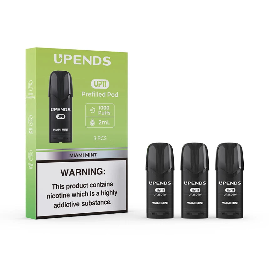 UPENDS UP11 Replacement Pods 3 Pack Miami Mint 50MG